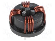 Inductor: wire with current compensation; THT; 2mH; 1.4mΩ; 500VAC SCHURTER