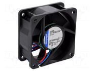 Fan: DC; axial; 12VDC; 60x60x25mm; 56m3/h; 43dBA; ball; Len: 0.31m EBM-PAPST