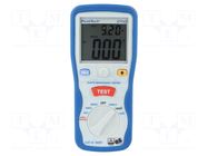 Meter: grounding resistance; LCD; VAC: 1÷750V; VDC: 1÷1000V PEAKTECH