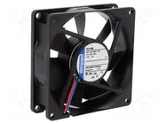 Fan: DC; axial; 24VDC; 80x80x25mm; 33m3/h; 12dBA; slide; 1500rpm EBM-PAPST