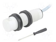Sensor: capacitive; Range: 4÷12mm; 24÷230VAC; OUT: SPDT; 2m; CA30CLN CARLO GAVAZZI