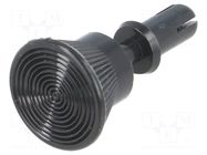 Rivet; polyamide; L.rivet: 8mm; black; dismountable,push-in DREMEC