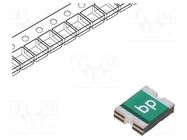 Fuse: PTC polymer; 750mA; Imax: 100A; 0ZCH; 1210 BEL FUSE