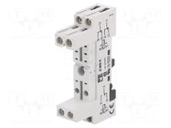 Socket; 12A; for DIN rail mounting; 75x15.5x42.5mm; SPA,SPD,STA CELDUC