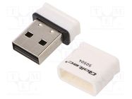 PC extension card: WiFi network; USB 2.0; white; 2.4÷2.4835GHz QOLTEC