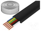 Wire: telecommunication cable; stranded; black; 100m; 0÷60°C LOGILINK