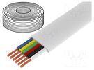 Wire: telecommunication cable; stranded; white; 100m; 0÷60°C LOGILINK