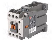 Contactor: 3-pole; NO x3; Auxiliary contacts: NO + NC; 24VDC; 22A LS ELECTRIC