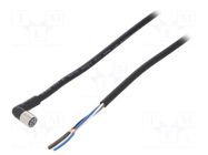 Cable: for sensors/automation; M8; PIN: 4; angled; Len: 2m; plug; 1A OMRON