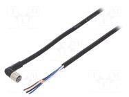 Cable: for sensors/automation; M8; PIN: 4; angled; Len: 10m; plug; 1A OMRON