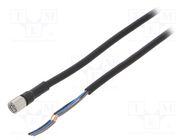 Connection lead; M8; PIN: 3; straight; Len: 2m; plug; 1A; -10÷80°C OMRON