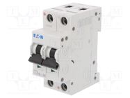 Circuit breaker; 250VDC; Inom: 16A; Poles: 2; Charact: C; 10kA; IP20 EATON ELECTRIC