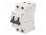 Circuit breaker; 230/400VAC; Inom: 6A; Poles: 2; Charact: C; 15kA EATON ELECTRIC