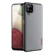 Dux Ducis Fino case covered with nylon material for Samsung Galaxy A12 / Galaxy M12 gray, Dux Ducis