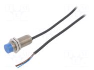 Sensor: inductive; OUT: PNP / NO; 0÷12mm; 10÷30VDC; M18; 2m; IP68 SICK