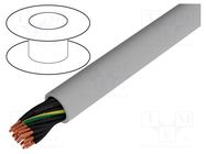 Wire; JZ-500; 25G1mm2; unshielded; 300V,500V; Cu; stranded; grey HELUKABEL