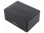 Device: docking station; USB 2.0,USB 3.0; Poles number: 2; black LOGILINK