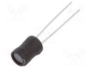 Inductor: wire; THT; 100uH; Ioper: 530mA; 680mΩ; ±10%; Ø5.5x7.5mm FERROCORE