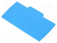 End plate; blue; A WEIDMÜLLER