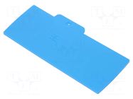 End plate; blue; A WEIDMÜLLER