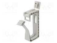 Holder; Cable P-clips; W: 28.6mm; polypropylene; light grey OBO BETTERMANN