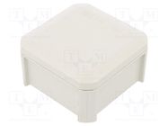 Enclosure: junction box; X: 90mm; Y: 90mm; Z: 52mm; polypropylene PP OBO BETTERMANN