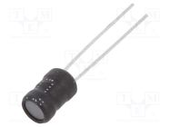 Inductor: wire; THT; 1mH; Ioper: 200mA; 7.6Ω; ±10%; Ø5.5x7.5mm FERROCORE