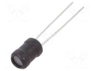 Inductor: wire; THT; 1.5mH; Ioper: 130mA; 11.53Ω; ±10%; Ø5.5x7.5mm FERROCORE