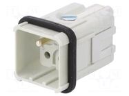 Connector: HDC; contact insert; male; GWconnect; PIN: 6; 400V; 5+PE MOLEX