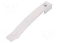 Holder; polyamide; light grey; Ømount.hole: 5.8mm; W: 20mm; L: 134mm OBO BETTERMANN