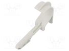 Holder; Cable P-clips,for braids,protective tubes; light grey OBO BETTERMANN