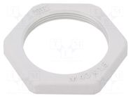 Nut; M40; polyamide; Thk: 7mm; Spanner: 50mm; light grey; Pitch: 1.5 OBO BETTERMANN