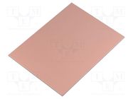 Laminate; aluminium; 1mm; L: 100mm; W: 75mm; Coating: copper 