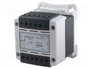 Transformer: mains; 400VA; 230VAC; 24V; Leads: terminal block; IP20 DF ELECTRIC