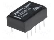 Relay: electromagnetic; DPDT; Ucoil: 24VDC; 1A; 0.5A/125VAC; AZ850 ZETTLER