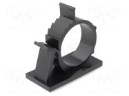 Self-adhesive cable holder; 22.2÷25.4mm; polyamide; black KSS WIRING