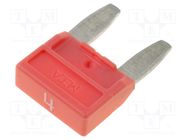 Fuse: fuse; 4A; 32VDC; automotive; 11.9mm; MINIVAL MTA