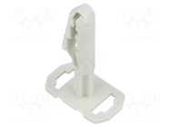 Peg; polyamide; light grey; Tie width: 9mm; cable ties OBO BETTERMANN