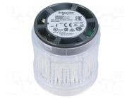 Module: light signaller; white; LED; 24VDC; 24VAC; IP65; Ø60mm SCHNEIDER ELECTRIC