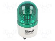 Signaller: lighting; rotating light; green; S60; 24VDC; IP44; 310mA QLIGHT