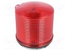 Signaller: lighting; flashing light; red; S125; 24VDC; IP44; 616mA QLIGHT