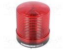 Signaller: lighting; flashing light; red; S100; 24VDC; IP44; 616mA QLIGHT