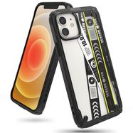 Ringke Fusion X Design durable PC Case with TPU Bumper for iPhone 12 mini black (Ticket band) (XDAP0018), Ringke