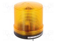 Signaller: lighting; flashing light; amber; S100; 24VDC; IP44; ABS QLIGHT