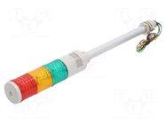 Signalling column; red/amber/green; LED; 24VDC; IP23; ST45L; ABS QLIGHT