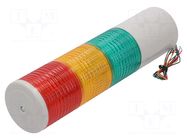 Signalling column; red/amber/green; LED; 24VDC; IP44; ST80L; ABS QLIGHT