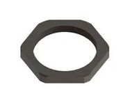 GLAND LOCKNUT, PA6, M40, 0.276", BLACK
