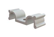 CABLE CLAMP-DUAL, SCREW, NYLON/NATURAL