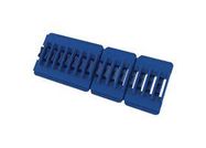 ADHESIVE CABLE CLIP, BLU, 0.079", PA 6.6