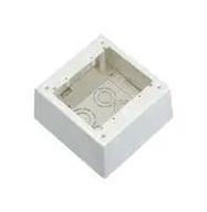 POWER JUNCTION BOX, 2 GANG, PVC, WHITE